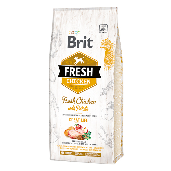 Hrana uscata pentru caini Brit Fresh, Pui proaspat si cartofi [1]