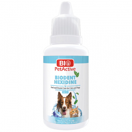 Câini - Aditiv apa pentru caini Bio Pet Active Biodent Hexidine, 50ml