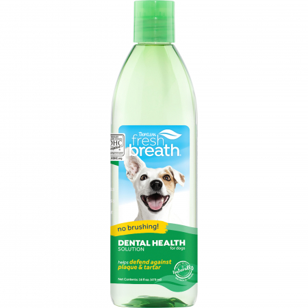 Igienă dentară - Apa de gura pentru caini Tropiclean Fresh Breath, 473ml
