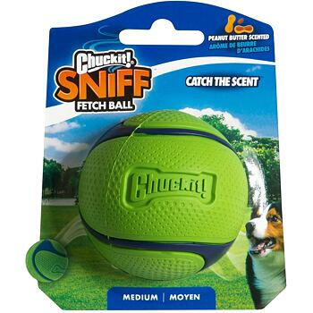 Jucării - Chuckit! Sniff Ball cu aromă de unt de arahide 6,5 cm