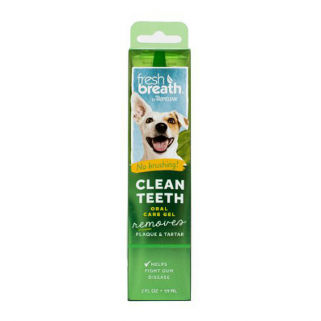 Câini - Gel dentar pentru caini Tropiclean Fresh Breath, fara periaj, 59ml