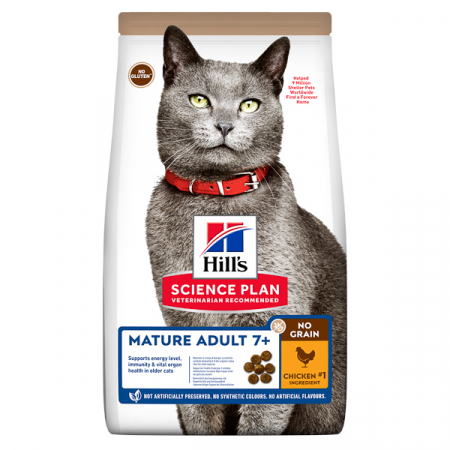 Hrană uscată - Hill's SP Feline Mature No Grain Chicken 1.5 kg