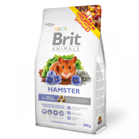 Hrană pentru rozătoare - Hrana completa pentru hamsteri, Brit, 300 g