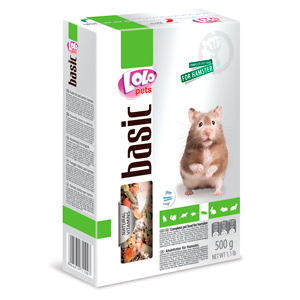 Hrană pentru rozătoare - Hrana de baza pentru hamsteri Lolo Pets, 500 g