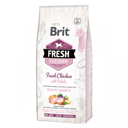 Câini - Hrana uscata pentru caini Brit Fresh, Junior, Pui si cartofi