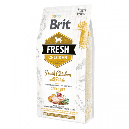 Câini - Hrana uscata pentru caini Brit Fresh, Pui proaspat si cartofi