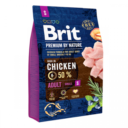 Câini - Hrana uscata pentru caini Brit Premium, Adult S
