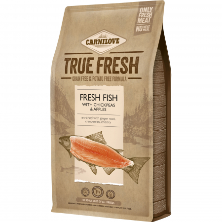 Hrană uscată - Hrana uscata pentru caini Carnilove True Fresh, Adult, Peste, 4 Kg