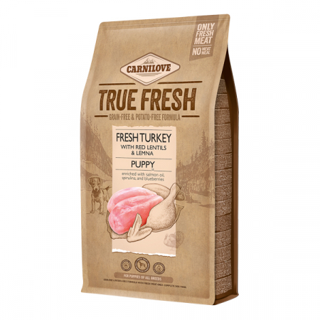 Hrană uscată - Hrana uscata pentru caini Carnilove True Fresh, Curcan, Puppy, 1.4 kg