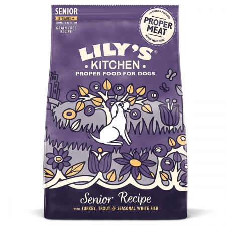 Câini - Hrana uscata pentru caini Lily's Kitchen Grain Free, Senior, Cucan, Pastrav si peste alb