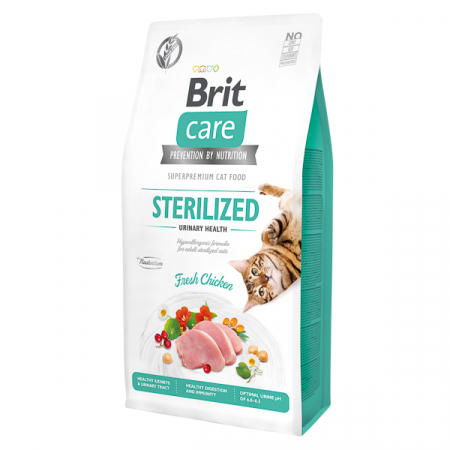 Hrană pentru pisici - Hrana uscata pentru pisici Brit Care GF, Sterilized Urinary Health