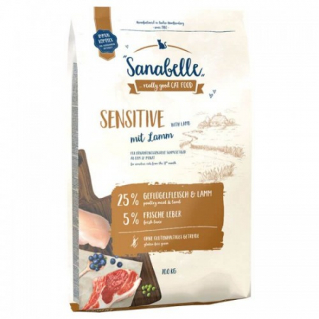 Hrană uscată - Hrana uscata pentru pisici Sanabelle Sensitive cu miel 10 kg