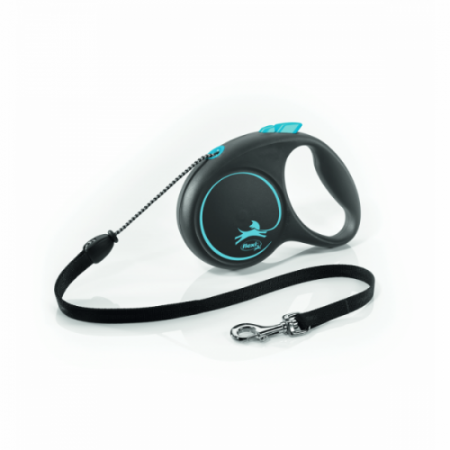 Lese -  Lesa pentru caini Flexi Design Albastra cu snur M 5M