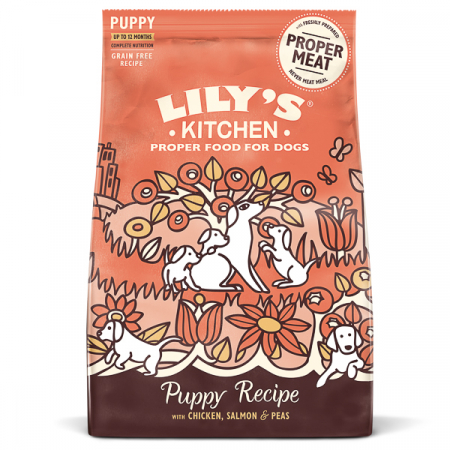 Câini - Lily's Kitchen Dog Chicken and Salmon Puppy Recipe Dry Food