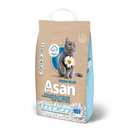 Igienă - Nisip litiera Asan Cat Fresh Blue 10 litri