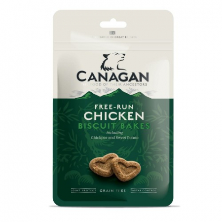 Recompense - Recompense pentru caini biscuiti Canagan Grain Free cu pui 150 g