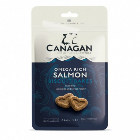 Recompense - Recompense pentru caini biscuiti Canagan Grain Free cu somon 150 g