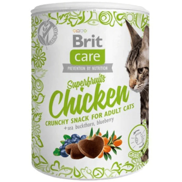Recompense - Recompense pentru pisici Brit Care Cat Snack Superfruits Chicken 100 g