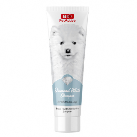 Câini - Sampon pentru caini cu blana alba Biopet Diamond White 250 ml