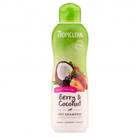 Câini - Sampon pentru caini Tropiclean Berry & Coconut Shampoo, 355ml