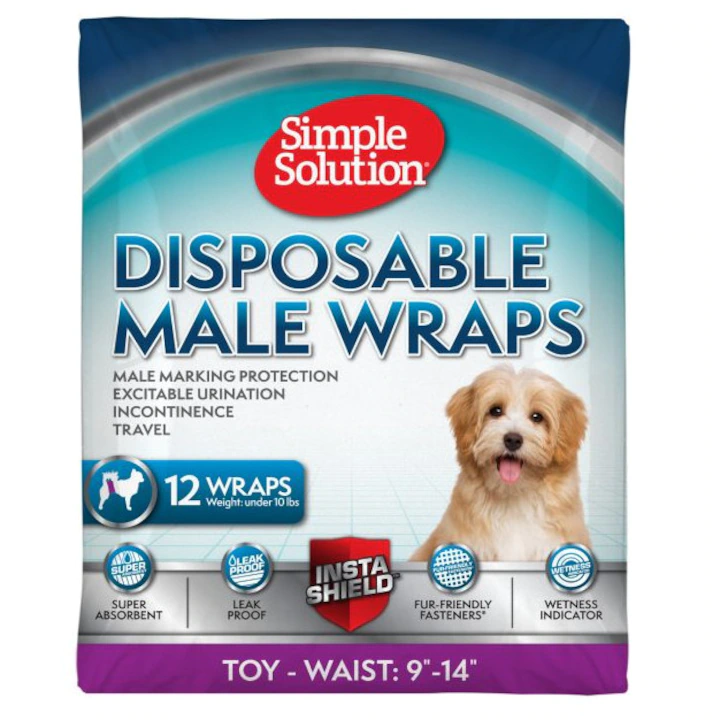 Dresaj si educare - Scutece Caini Masculi Toy Simple Solution XS 12buc