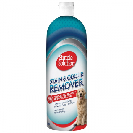 Câini - Solutie curatare, Simple Solution, Impotriva petelor si mirosurilor animale, 1 l