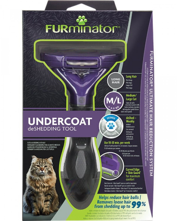 Trimmer profesional Furminator pisici, blana lunga - M/L [2]