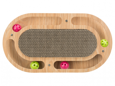 Trixie Carton de Zgariat cu Cadru de Lemn si 4 Bilute 46 x 4 x 25 [1]