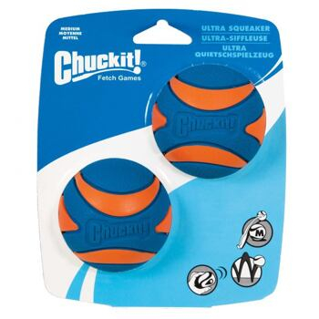 Jucării - Ultra Squeaker Ball M 6,5 cm – 2 bucăți