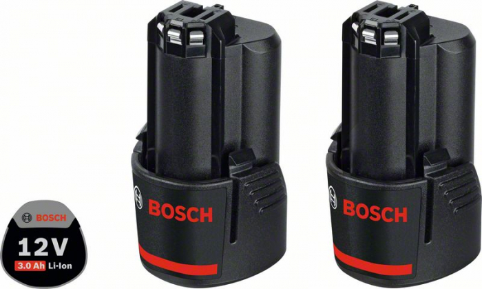 Bosch 2xGBA12V Set 2 acumulatori Li-Ion, 12V, 3Ah 12V imagine 2022