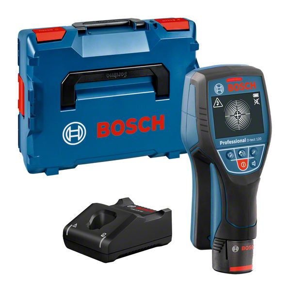 Bosch D-Tect 120 Detector, 120mm + 1 x Acumulator GBA 12V 2.0Ah + Incarcator rapid GAL 12V-40 Professional + L-Boxx 136 120 imagine 2022