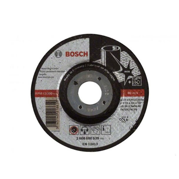 Bosch Disc de degrosare cu degajare Expert for Inox AS 30 S INOX BF, 115mm, 6.0mm 115mm imagine 2022