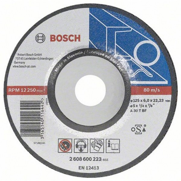 Bosch Disc de degrosare cu degajare Expert for Metal A 30 T BF, 150mm, 6.0mm 150mm imagine 2022