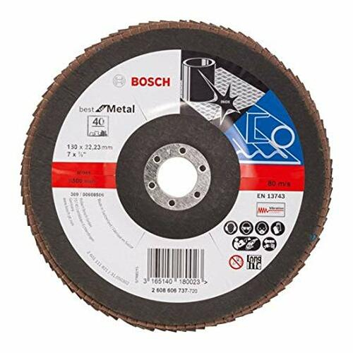 Bosch Disc de slefuire evantai X431, Standard for Metal 125mm, 22,23mm, 80