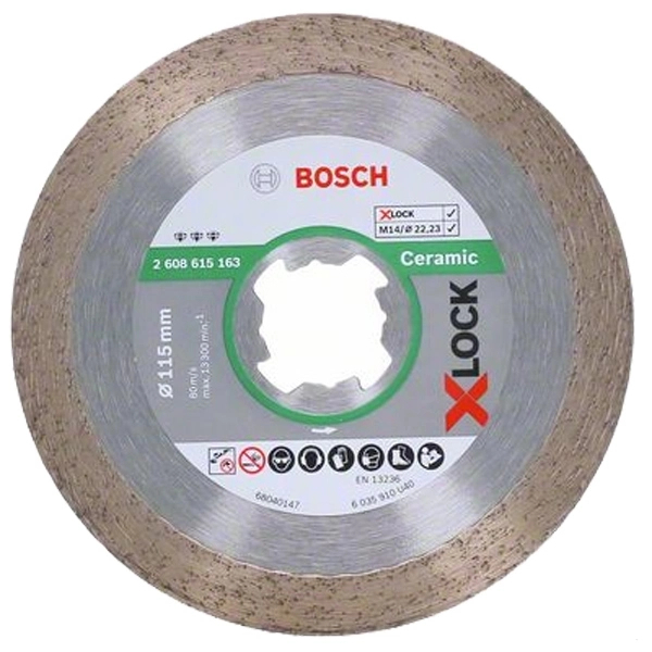Bosch Disc de taiere diamantat X-LOCK Standard for Ceramic 115×22,23×1,6x7mm 115x2223x16x7mm imagine 2022