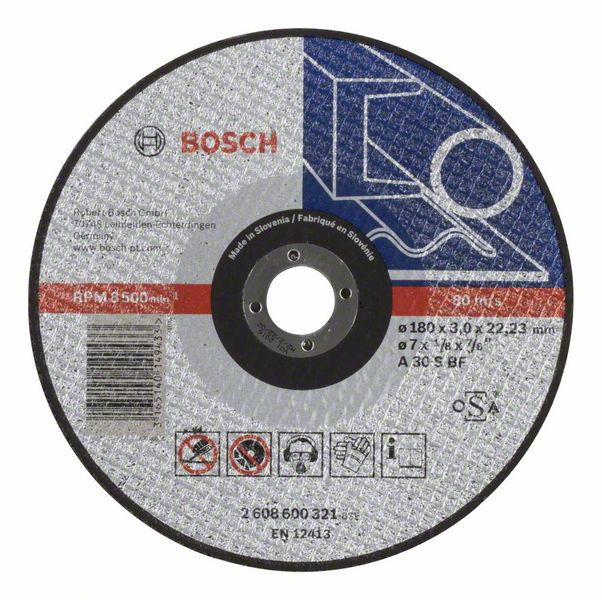 Bosch Disc de taiere drept Expert for Metal A 30 S BF, 180mm, 3.0mm