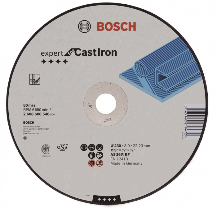 Bosch Disc de taiere drept Expert for Metal – Rapido AS 46 T BF, 230mm, 1.9mm 1.9mm imagine 2022