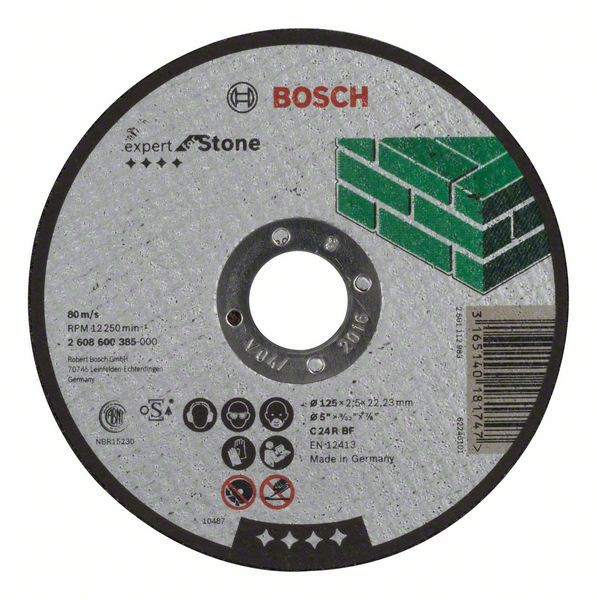 Bosch Disc de taiere drept Expert for Stone C 24 R BF, 125mm, 2.5mm 125mm imagine 2022