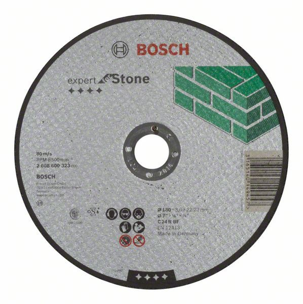 Bosch Disc de taiere drept Expert for Stone C 24 R BF, 180mm, 3.0mm 180mm imagine 2022
