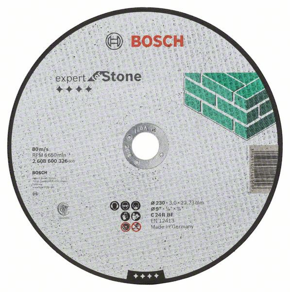 Bosch Disc de taiere drept Expert for Stone C 24 R BF, 230mm, 3.0mm 230mm imagine 2022