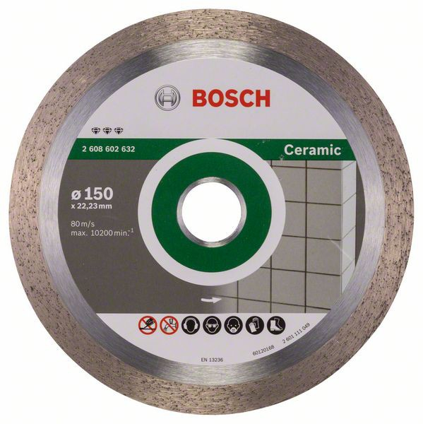 Bosch Disc diamantat Best for Ceramic 150×22.23×1.9x10mm 150x22.23x1.9x10mm imagine 2022