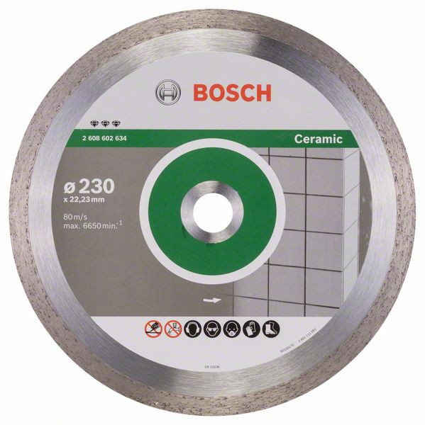 Bosch Disc diamantat Best for Ceramic 230×22.23×2.4x10mm 230x22.23x2.4x10mm imagine 2022