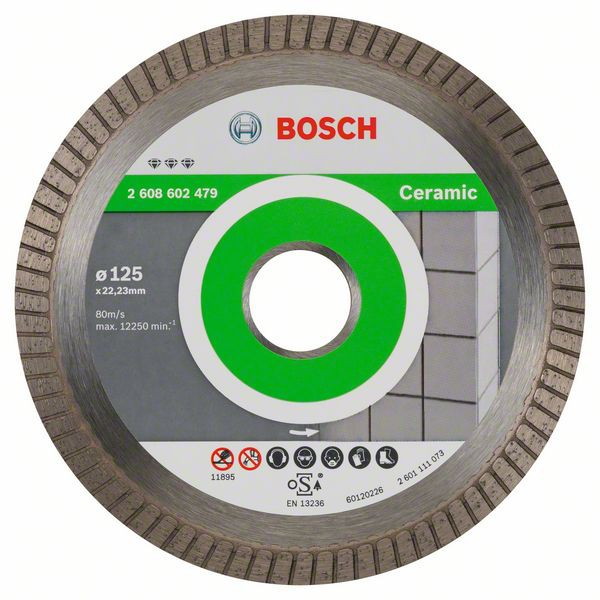 Bosch Disc diamantat Best for Ceramic Extra-Clean Turbo 125×22.23×1.4x7mm 125x22.23x1.4x7mm imagine 2022