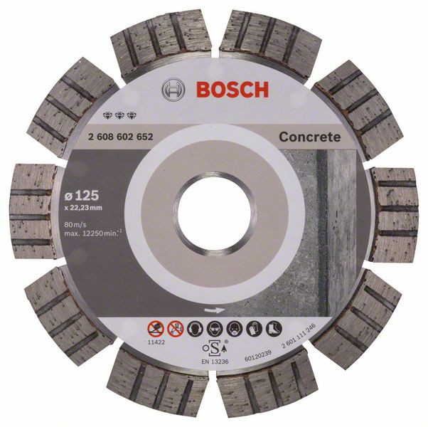 Bosch Disc diamantat Best for Concrete 125×22.23×2.2x12mm 125x22.23x2.2x12mm imagine 2022