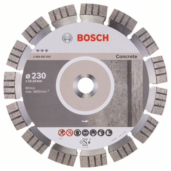 Bosch Disc diamantat Best for Concrete 230×22.23×2.4x15mm 230x22.23x2.4x15mm imagine 2022