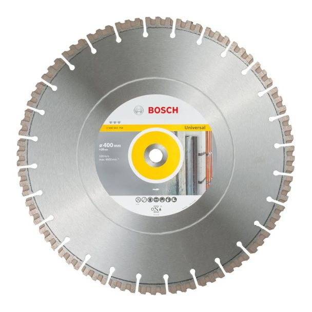 Bosch Disc diamantat Best universal 400×20.00×3.3mm 400x20.00x3.3mm imagine 2022