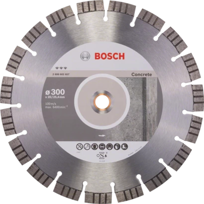 Bosch Disc diamantat beton Best 300×20 25.4 mm 25.4 imagine 2022