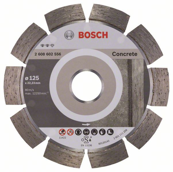 Bosch Disc diamantat Expert for Concrete 125×22.23×2.2x12mm 125x22.23x2.2x12mm imagine 2022