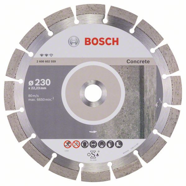 Bosch Disc diamantat Expert for Concrete 230×22.23×2.4x12mm 230x22.23x2.4x12mm imagine 2022