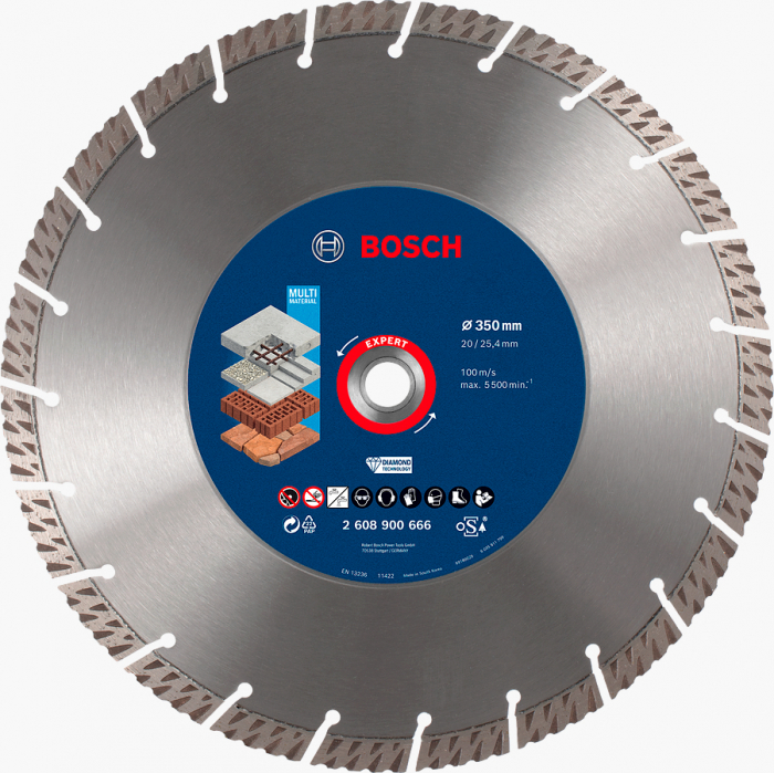 Bosch Disc diamantat Expert MultiMaterial 3.3x350x20 25.4mm